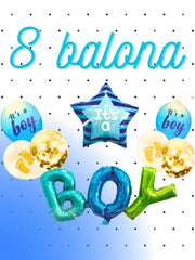 It's a Boy Baloni - Set od 8 komada